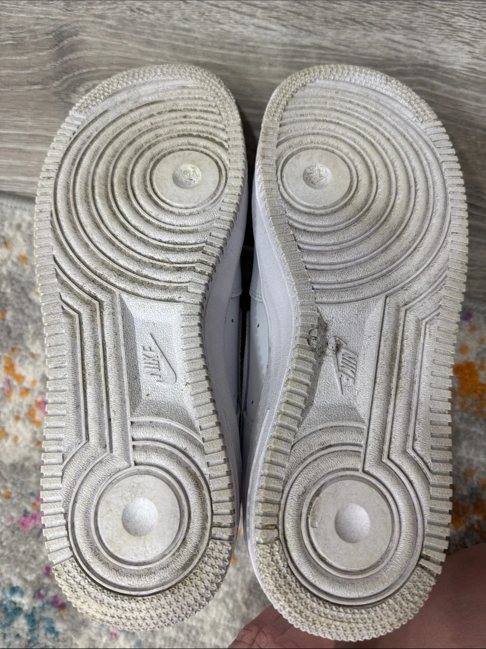 Nike kids Air Force 1 sneaker white